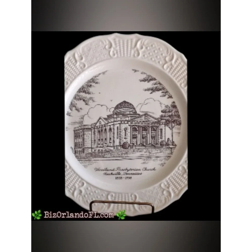 VINTAGE: 100th Anniversary Commemorative Plate Woodland Presbyterian Tennessee